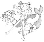Pencil Sketch of Mermaids